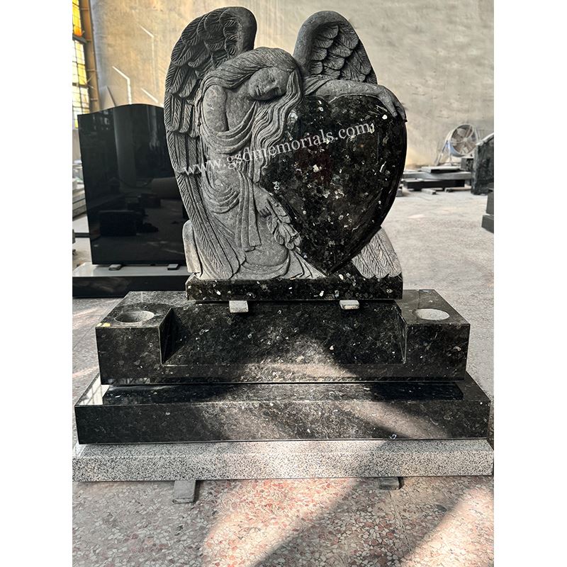 Angel Heart Headstone Monument