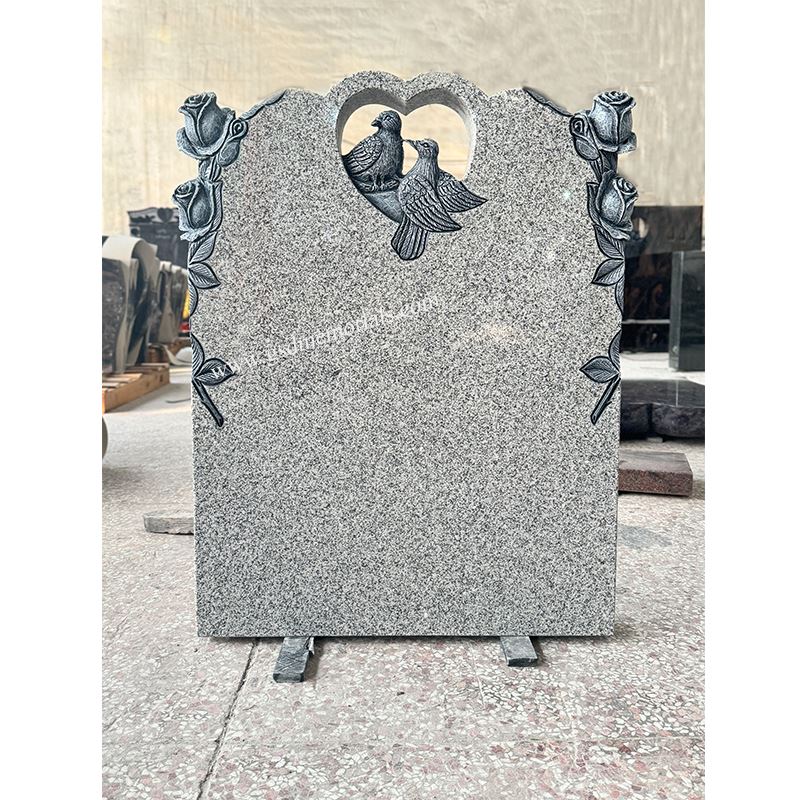Headstones With Doves And Roses